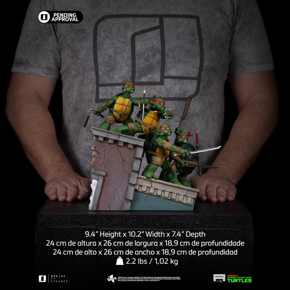 Estátua TMNT 1st Cover Set - Teenage Mutant Ninja Turtles - Art Scale 1/10 - Iron Studios