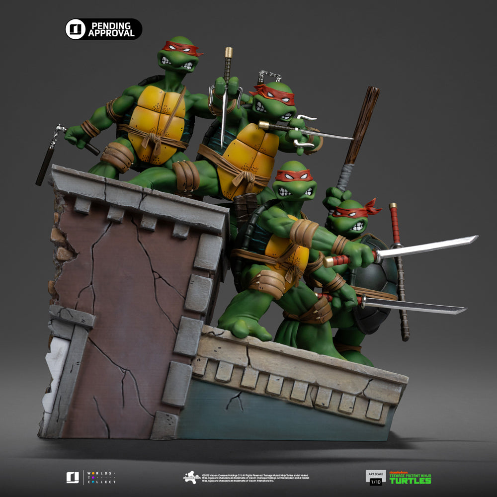 Estátua TMNT 1st Cover Set - Teenage Mutant Ninja Turtles - Art Scale 1/10 - Iron Studios
