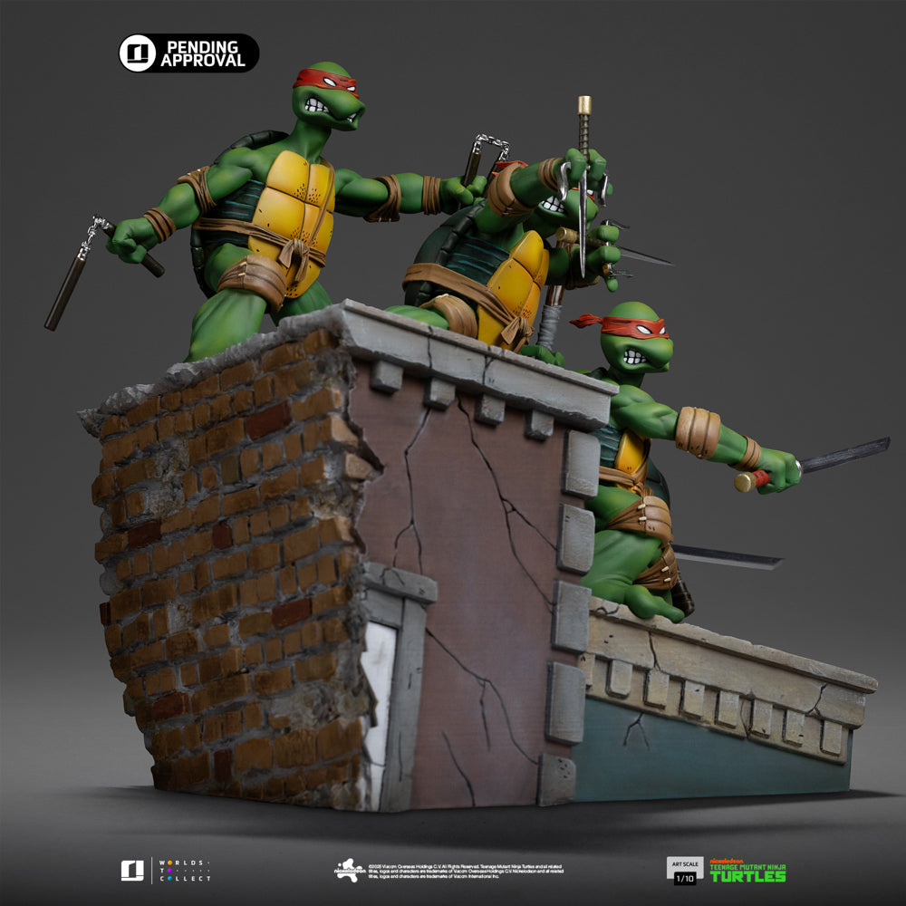 Estátua TMNT 1st Cover Set - Teenage Mutant Ninja Turtles - Art Scale 1/10 - Iron Studios