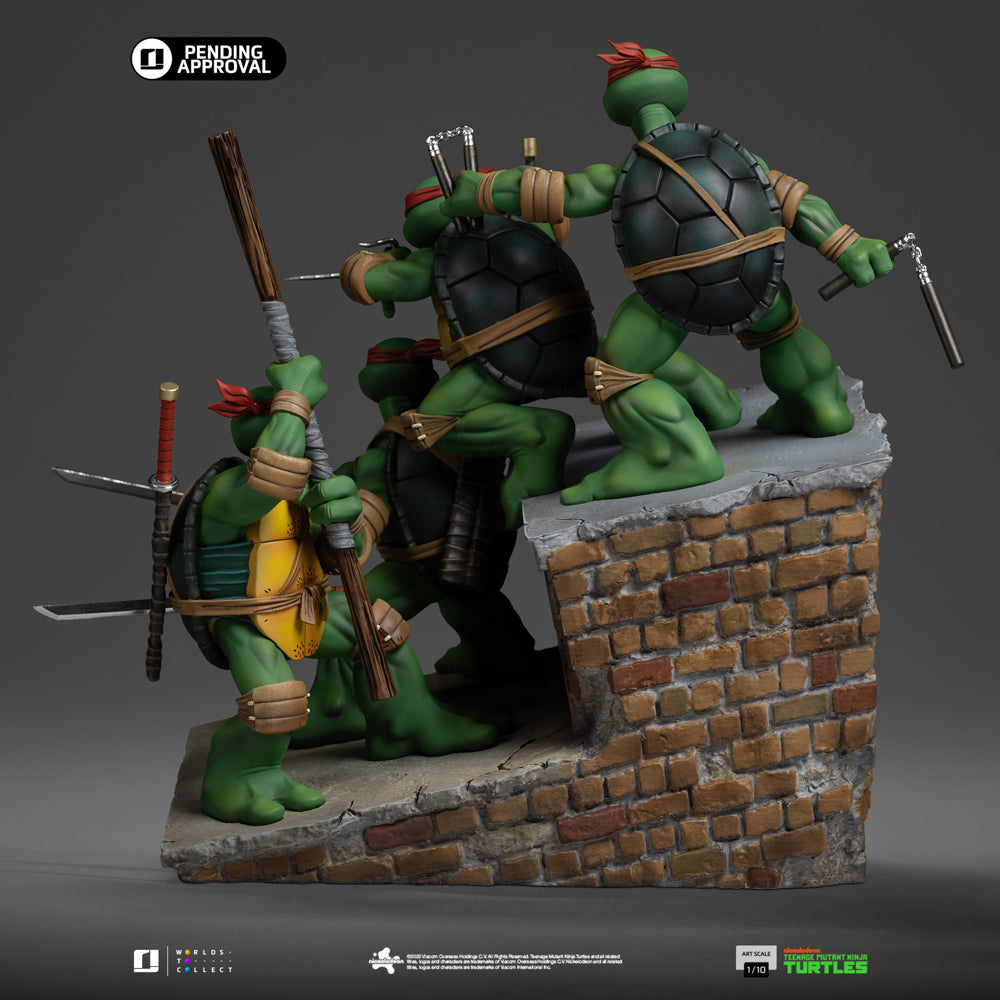 Estátua TMNT 1st Cover Set - Teenage Mutant Ninja Turtles - Art Scale 1/10 - Iron Studios