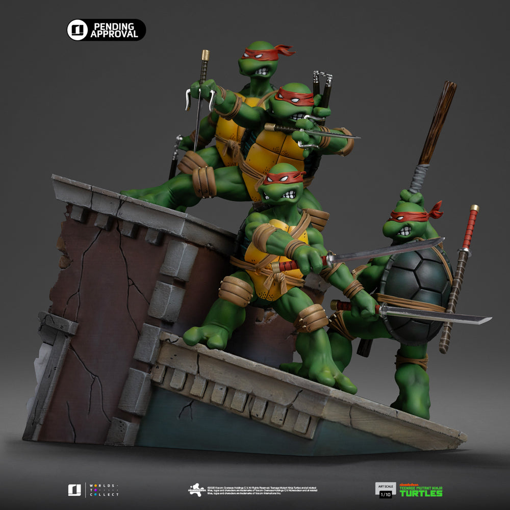 Estátua TMNT 1st Cover Set - Teenage Mutant Ninja Turtles - Art Scale 1/10 - Iron Studios