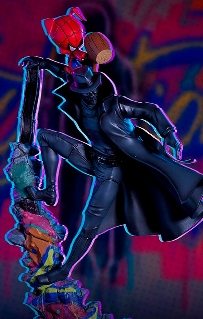 Estátua Spider Noir and Spider Ham - Spiderman: Into the Spiderverse - Art Scale 1/10 - Iron Studios