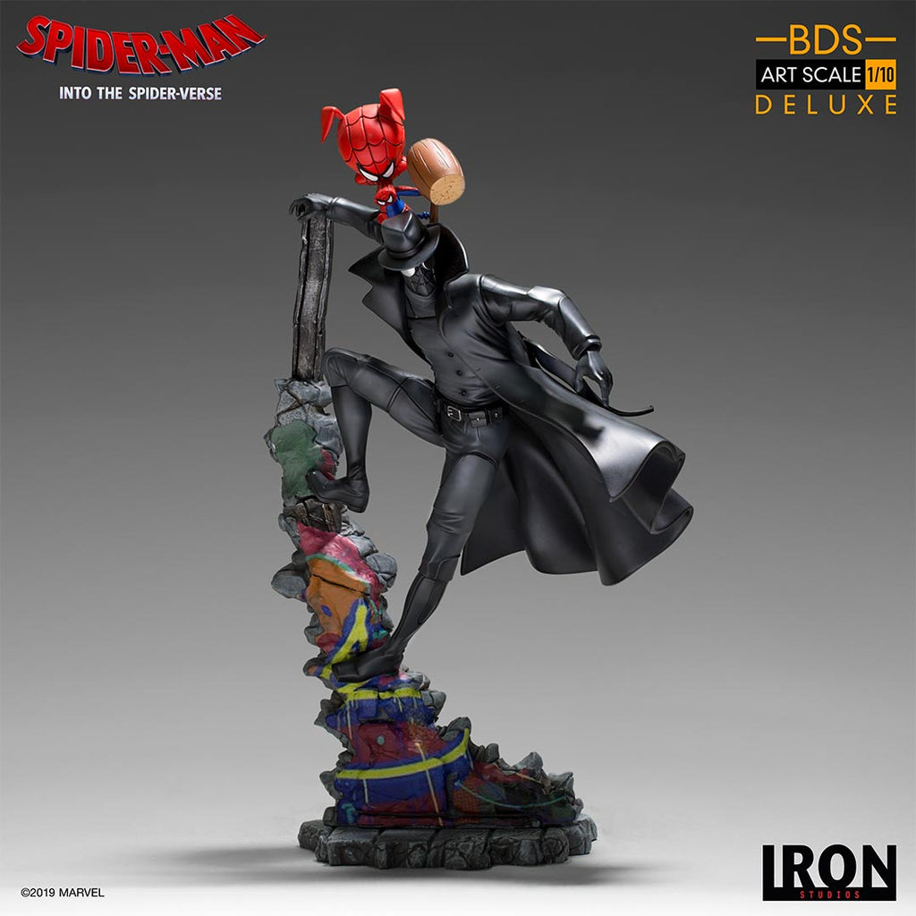 Estátua Spider Noir and Spider Ham - Spiderman: Into the Spiderverse - Art Scale 1/10 - Iron Studios