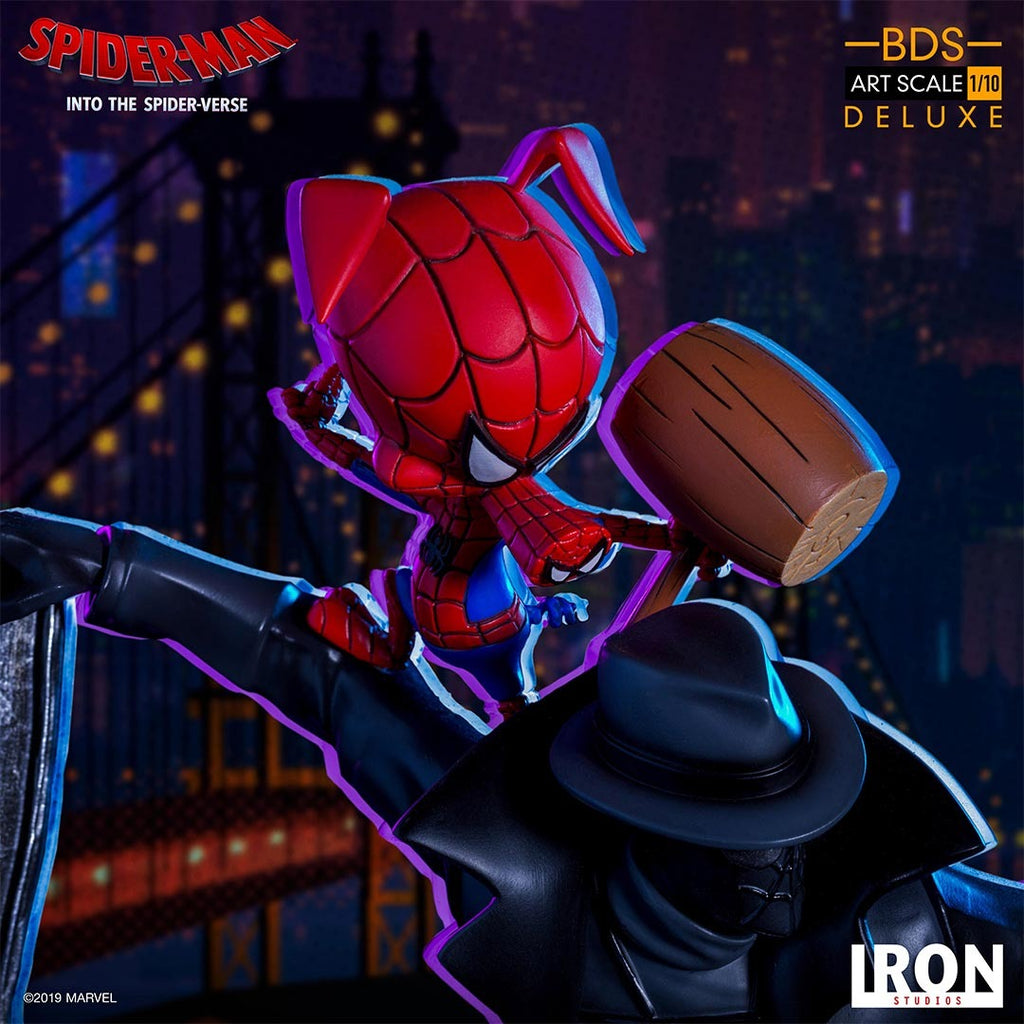 Estátua Spider Noir and Spider Ham - Spiderman: Into the Spiderverse - Art Scale 1/10 - Iron Studios