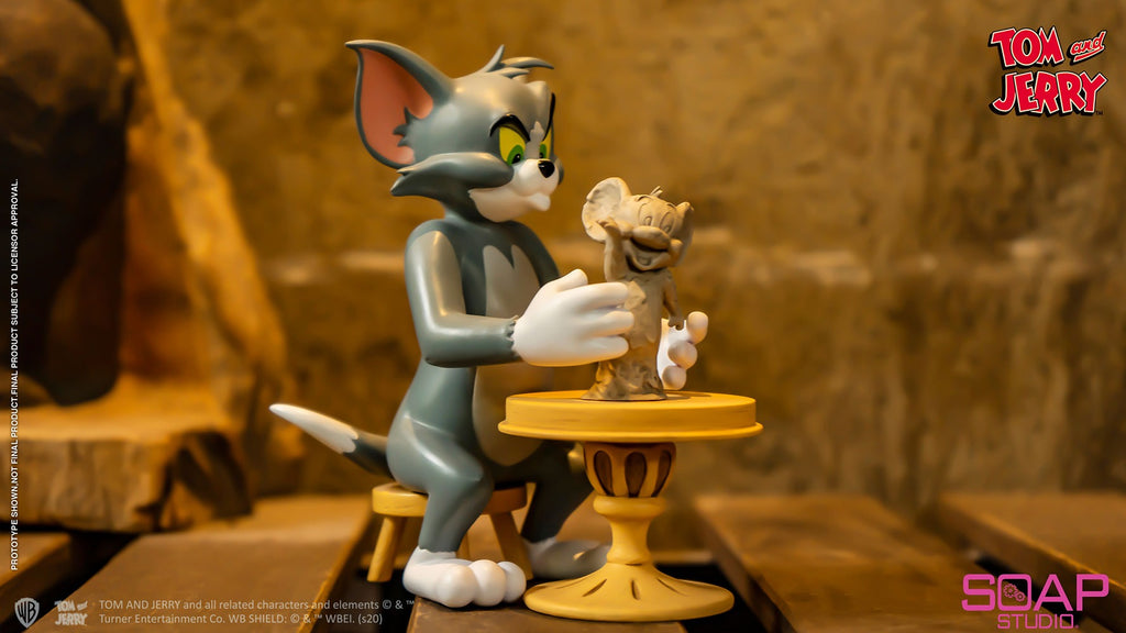 Estátua Tom and Jerry The Sculptor - Tom and Jerry - Soap Studio
