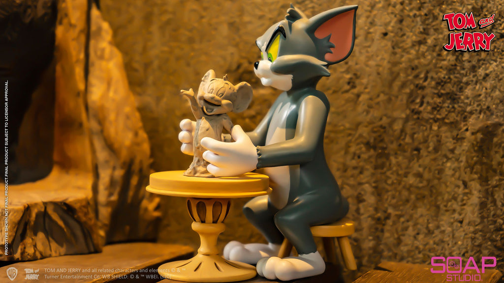 Estátua Tom and Jerry The Sculptor - Tom and Jerry - Soap Studio