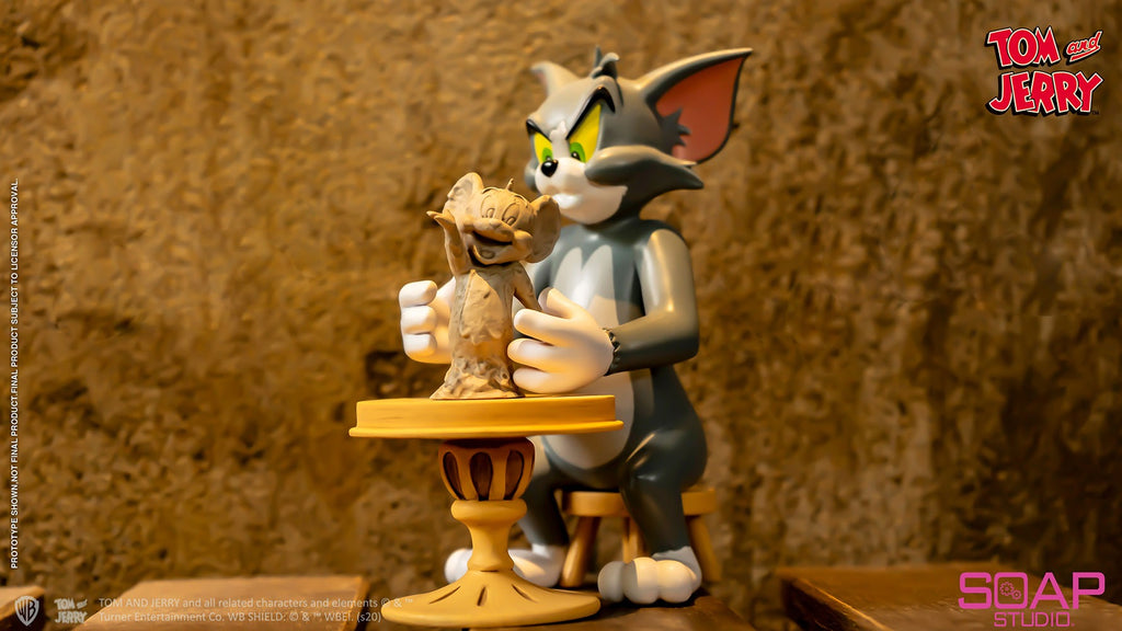 Estátua Tom and Jerry The Sculptor - Tom and Jerry - Soap Studio