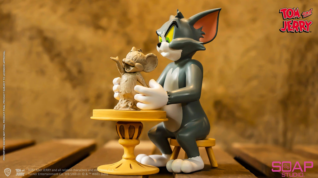 Estátua Tom and Jerry The Sculptor - Tom and Jerry - Soap Studio
