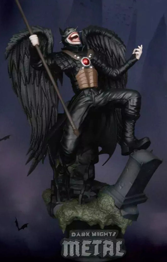 Estátua The Batman Who Laughs (Metal) - Dark Nights - Diorama Stage - Beast Kingdom