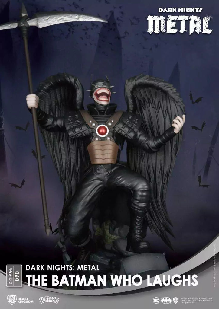 Estátua The Batman Who Laughs (Metal) - Dark Nights - Diorama Stage - Beast Kingdom