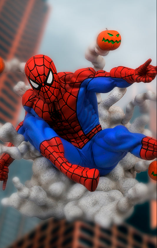 Estátua Pumpkin Bomb Spider-Man - Marvel Comics - Marvel Gallery - Diamond Collectibles