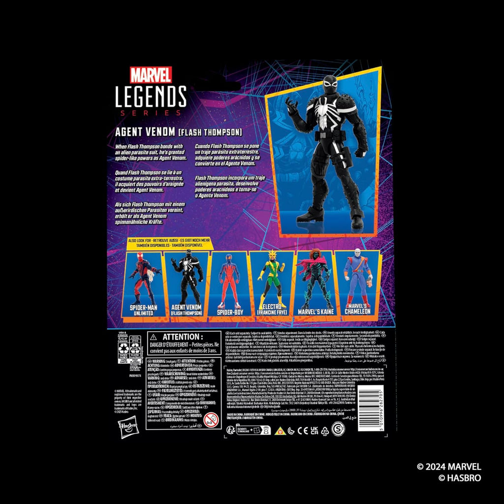 Figura Agent Venom (Flash Thompson) - Marvel Legends Series - Hasbro