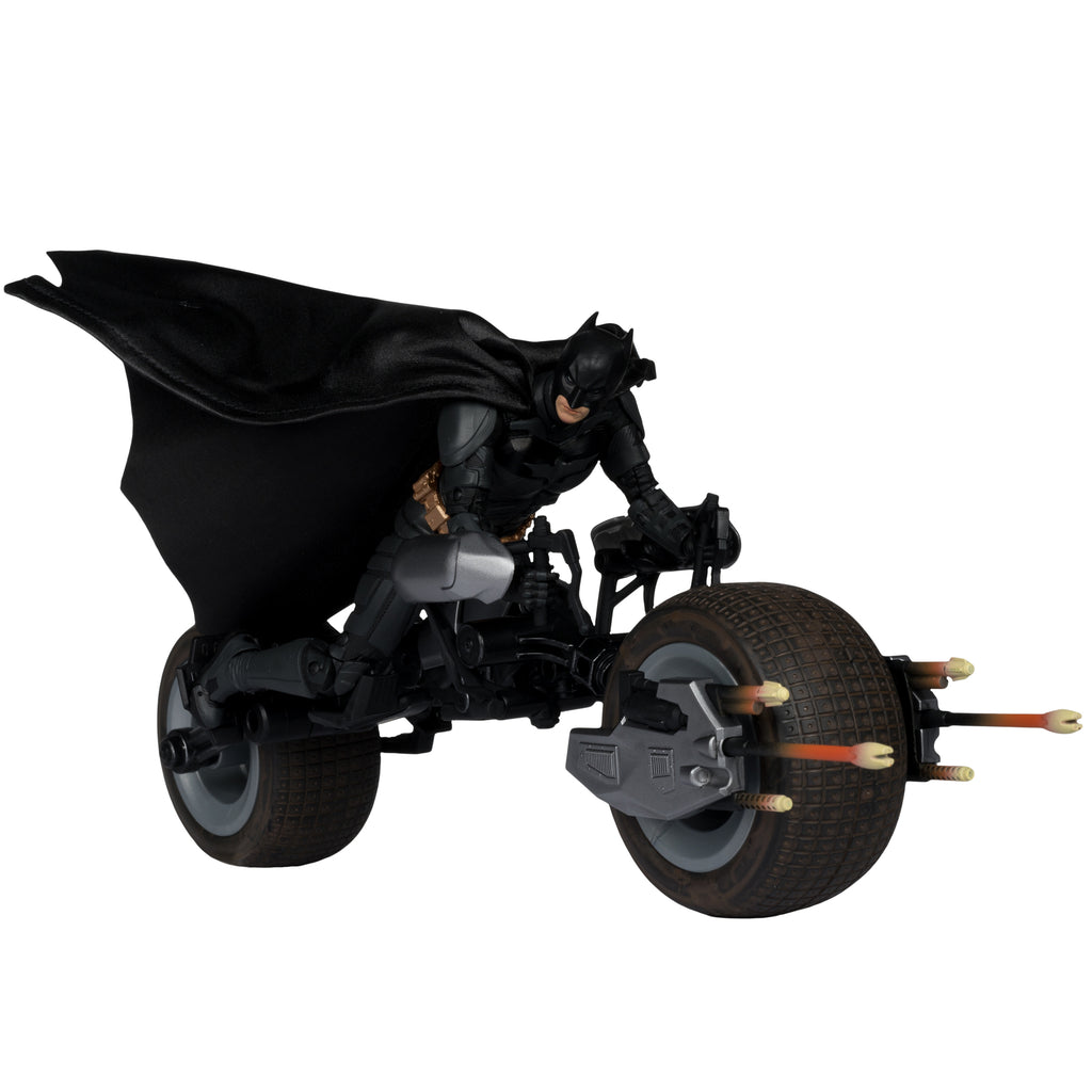 Figura Batpod With Batman - DC - DC Multiverse Vehicles - McFarlane