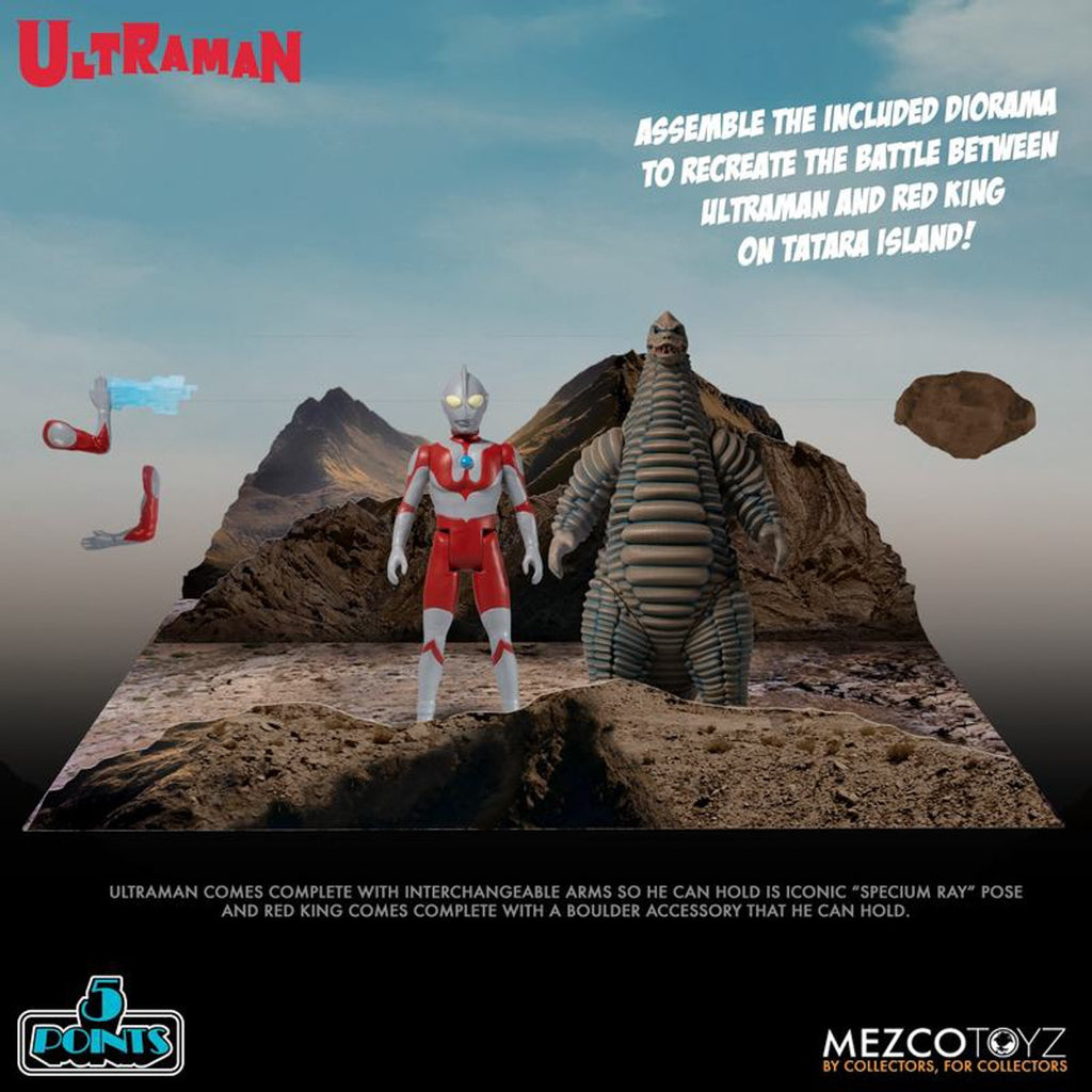 Figura Ultraman and red King Boxed Set - Ultraman - Mezco
