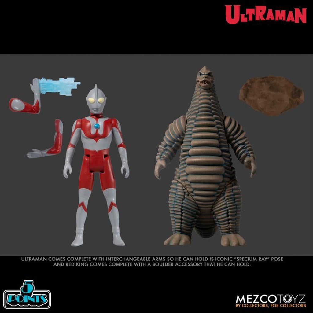 Figura Ultraman and red King Boxed Set - Ultraman - Mezco