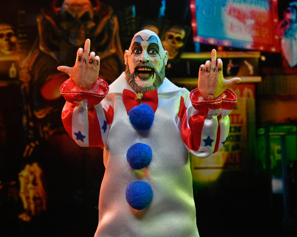 Figura Captain Spaulding - House of 1000 Corpses 20th Anniversary - 8'' Clothed - Neca