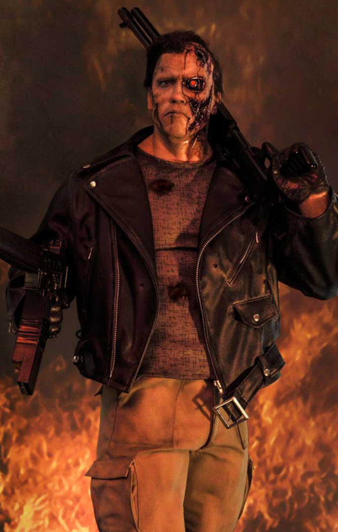 Estátua T-800 Terminator Deluxe - O Exterminador do Futuro