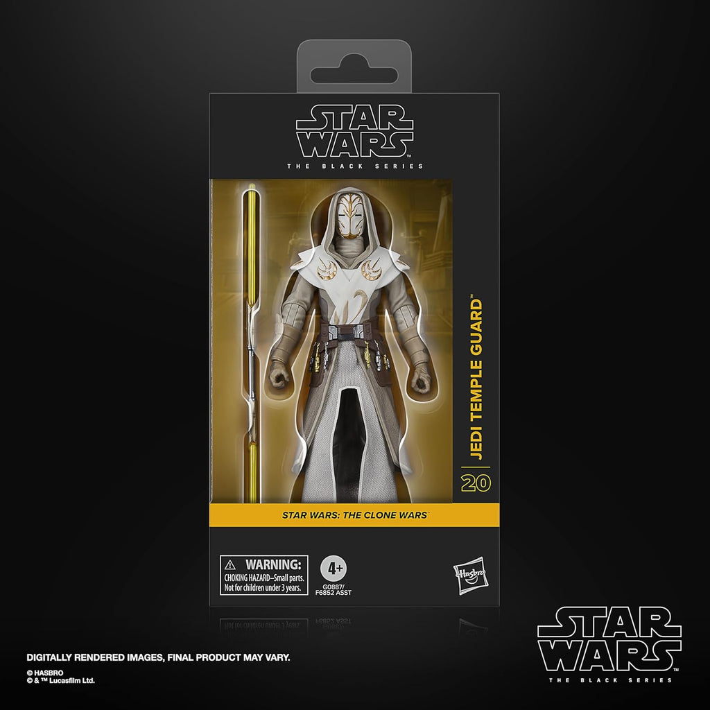 Figura Jedi Temple Guard - Star Wars The Clone Wars - Black Series - Hasbro