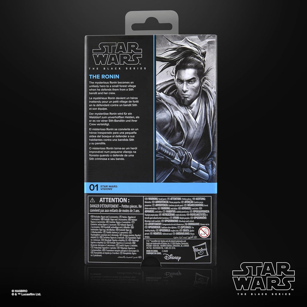 Figura The Ronin  - Star Wars Visions - Black Series - Hasbro