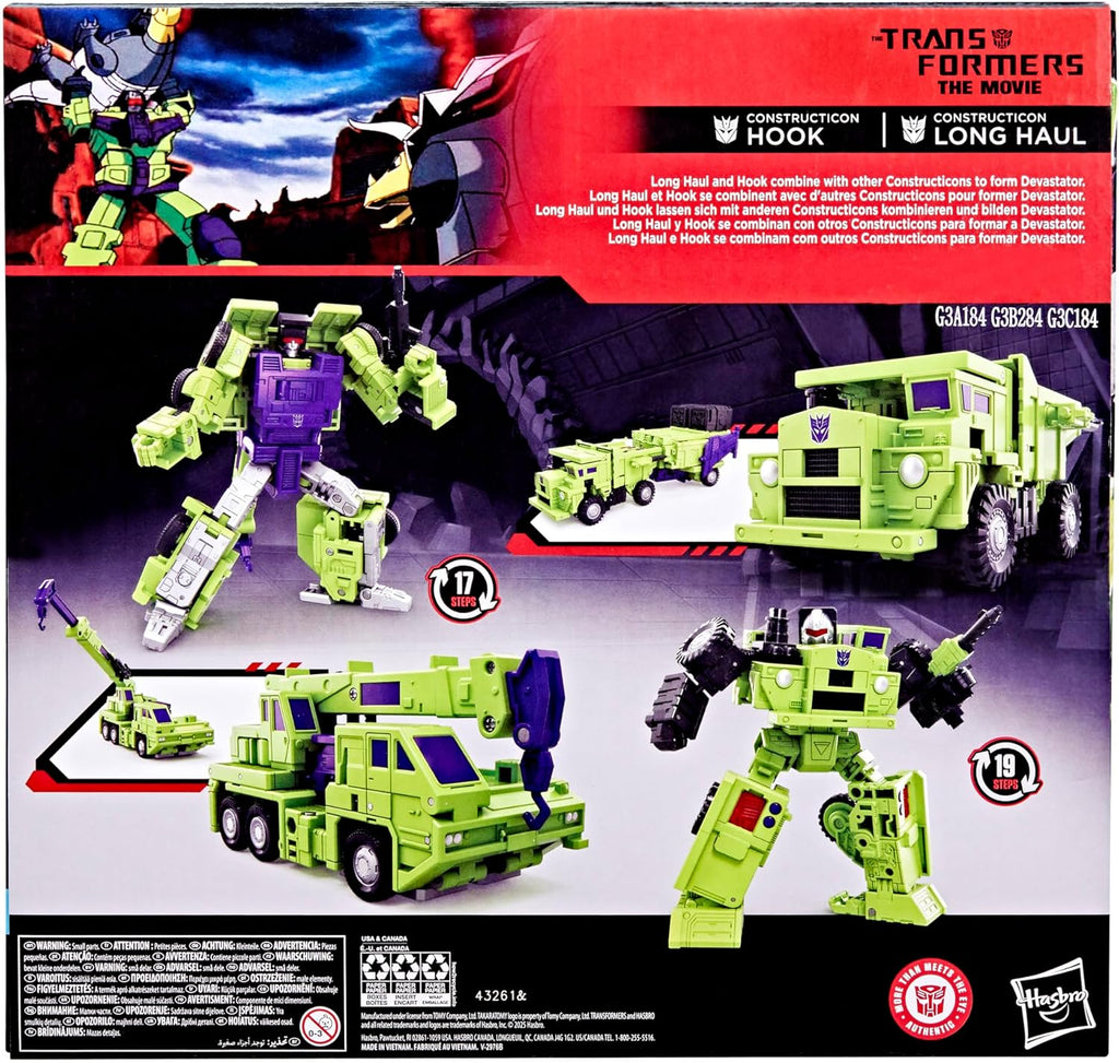 Long Haul and Constructicon Hook - Transformers Series Construction - Hasbro