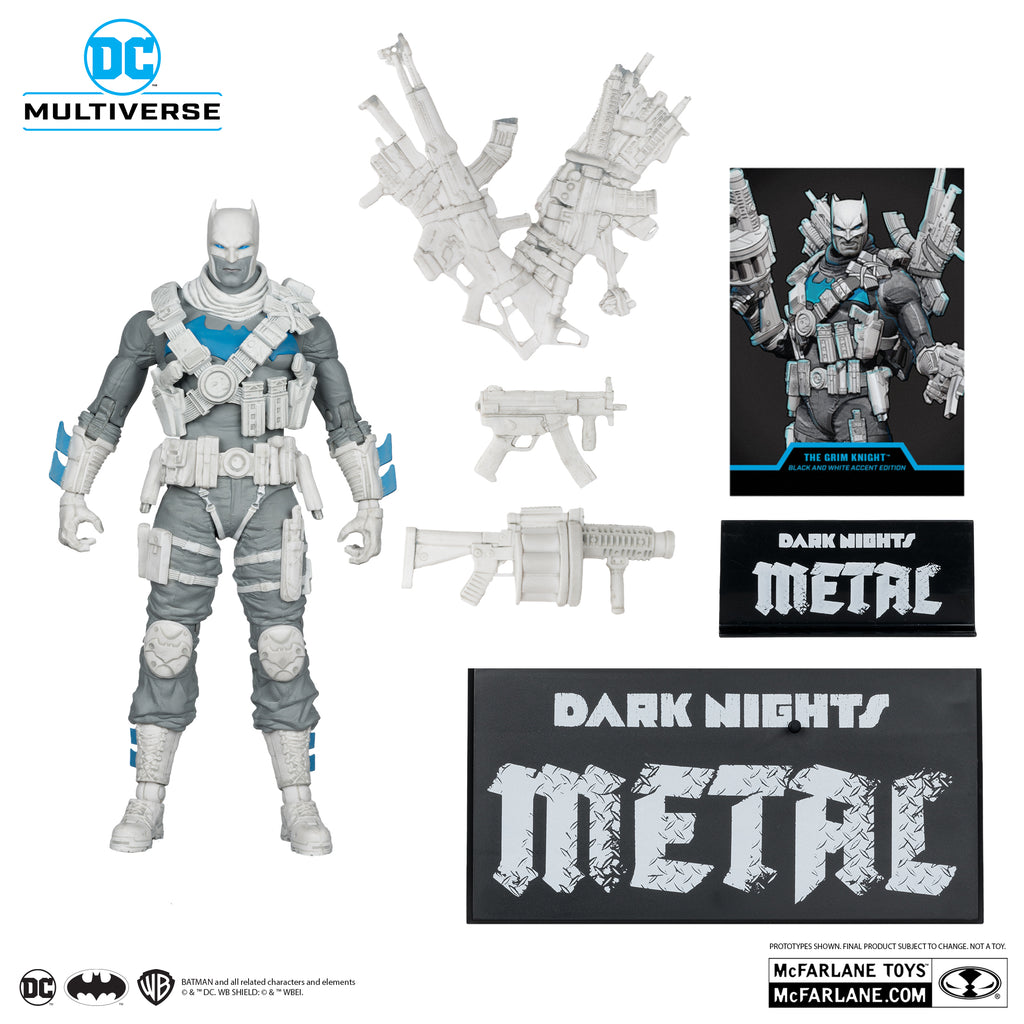 Figura The Grim Knight (B&W with Accent) - DC Multiverse - 7