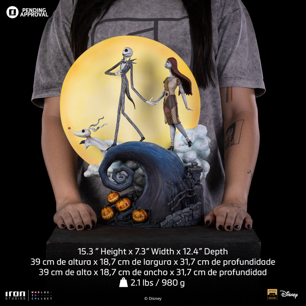 Voucher Pré Venda - Estátua  Jack and Sally - Nightmare Before Christmas - Deluxe Art Scale 1/10 - Iron Studios