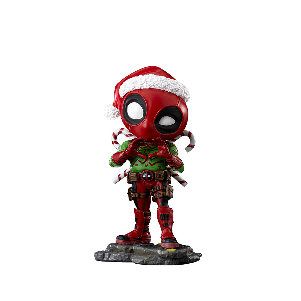 Estátua Deadpool Holidays Ver - Marvel Comics - MiniCo - Iron