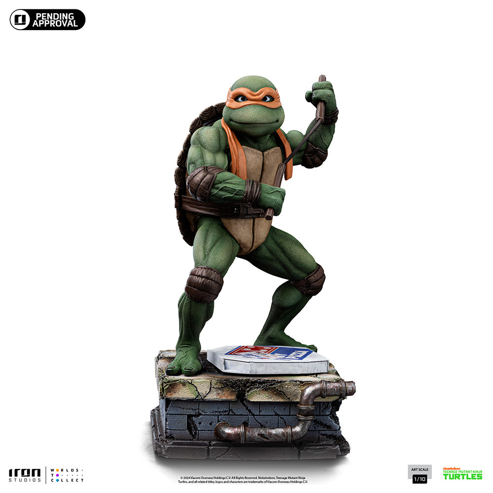 Estátua Michelangelo - As Tartarugas Ninja - Art Scale 1/10 - Iron