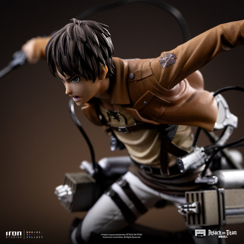 Estátua Eren Yeager - Attack on Titan - Art Scale 1/10 - Iron Studios