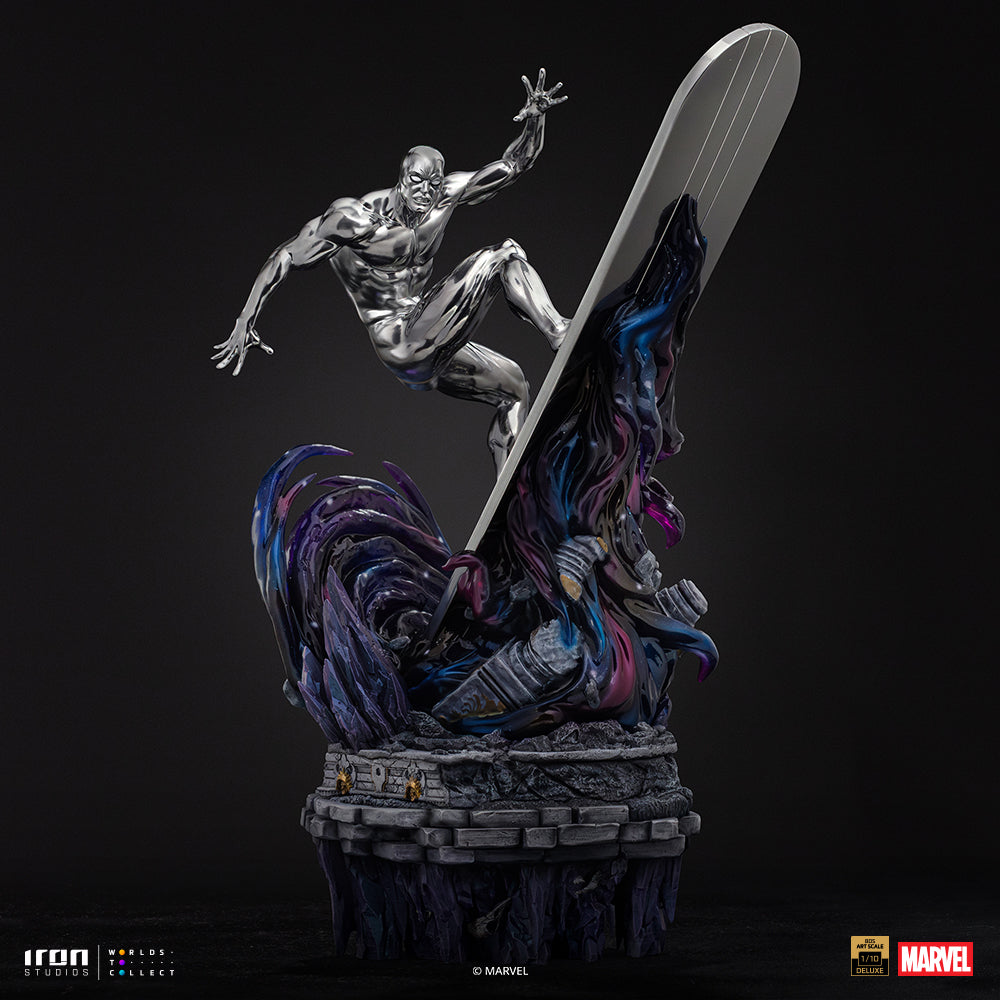 Voucher Pré-venda - Estátua Surfista Prateado Deluxe - Infinity Gauntlet Diorama - BDS Art Scale 1/10 - Iron Studios