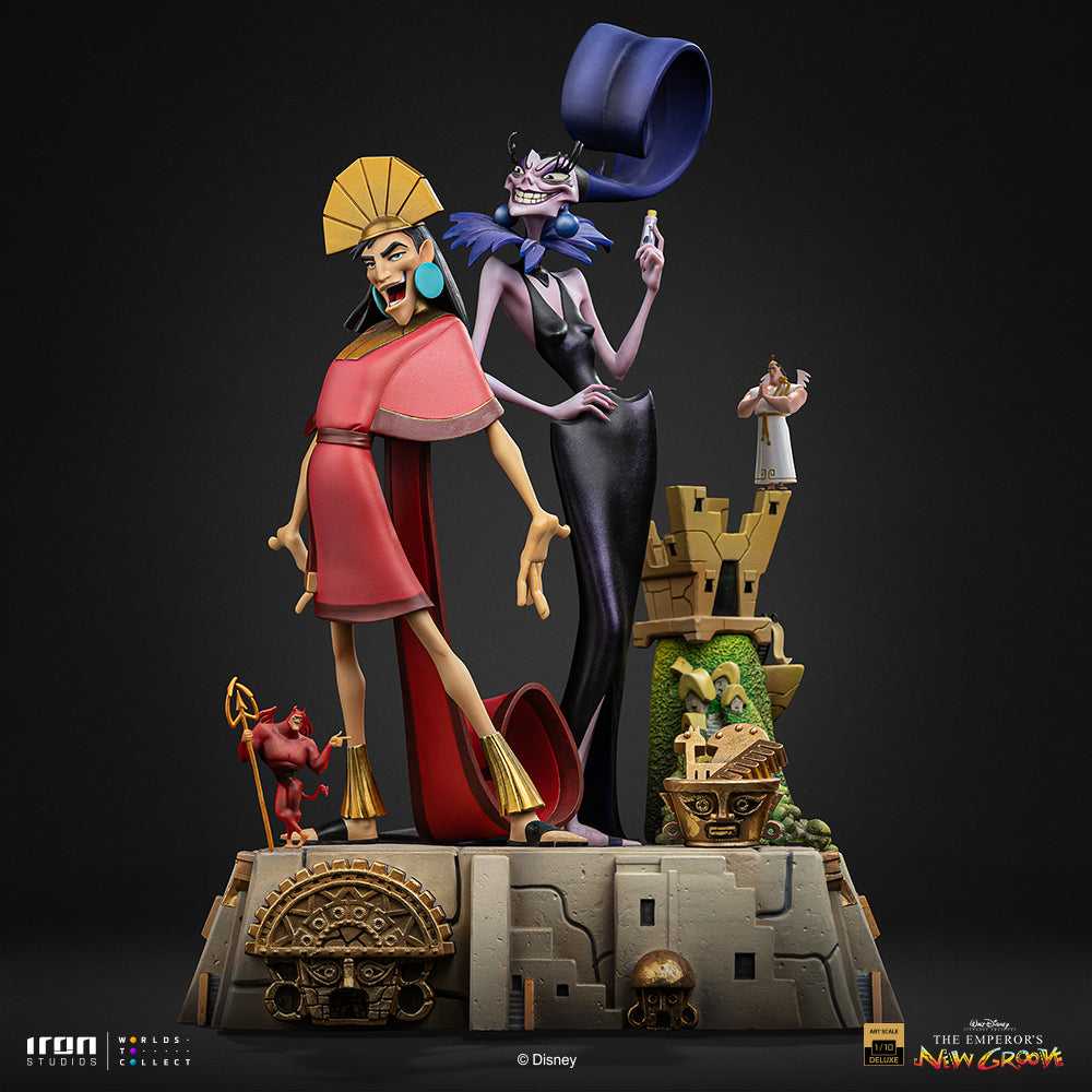 Voucher Pré-venda - Estátua Kuzco & Yzma – A Nova Onda do Imperador – Deluxe Art Scale 1/10 – Iron Studios