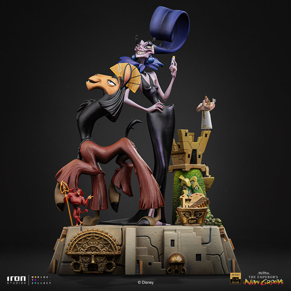 Voucher Pré-venda - Estátua Kuzco & Yzma – A Nova Onda do Imperador – Deluxe Art Scale 1/10 – Iron Studios