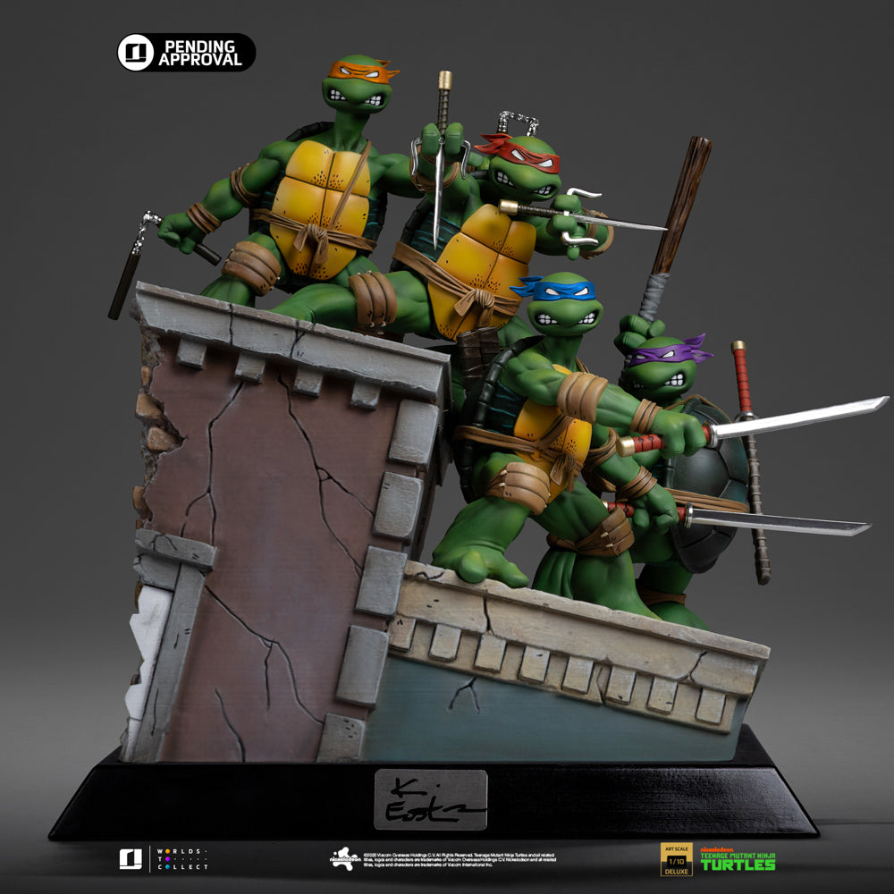 Estátua TMNT 1st Cover Set (Kevin Eastman Signed Ver.) - Teenage Mutant Ninja Turtles - Art Scale 1/10 - Iron Studios