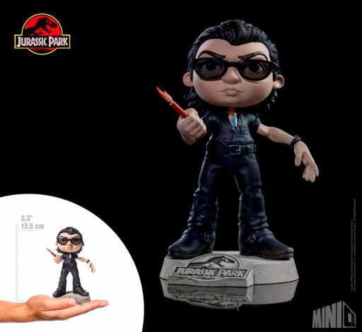 Estátua Ian Malcon - Jurassic Park - MiniCo -  Iron Studios