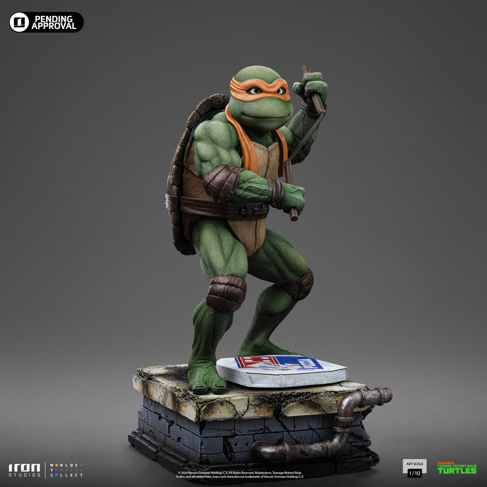 Estátua Michelangelo - As Tartarugas Ninja - Art Scale 1/10 - Iron Studios