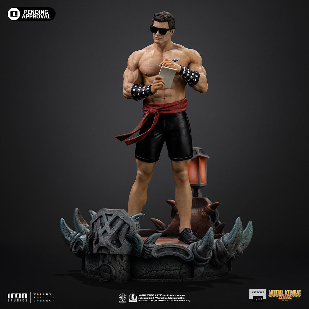 Voucher Pré-Venda - Estátua Johnny Cage - Mortal Kombat - Art Scale 1/10 - Iron Studios