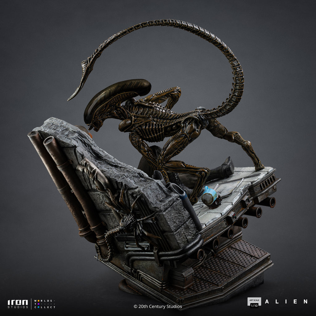 Estátua Ellen Ripley and Dog Alien - Alien 3 - Art Scale 1/10 - Iron Studios