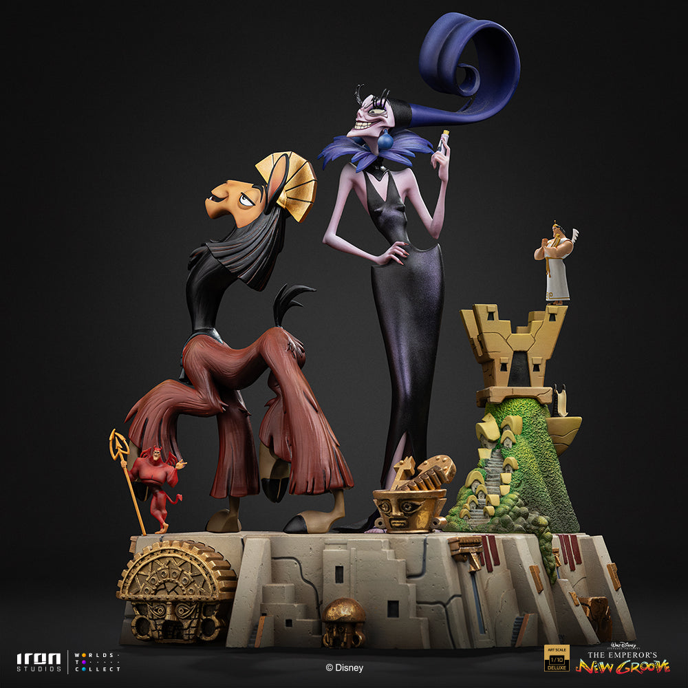 Voucher Pré-venda - Estátua Kuzco & Yzma – A Nova Onda do Imperador – Deluxe Art Scale 1/10 – Iron Studios