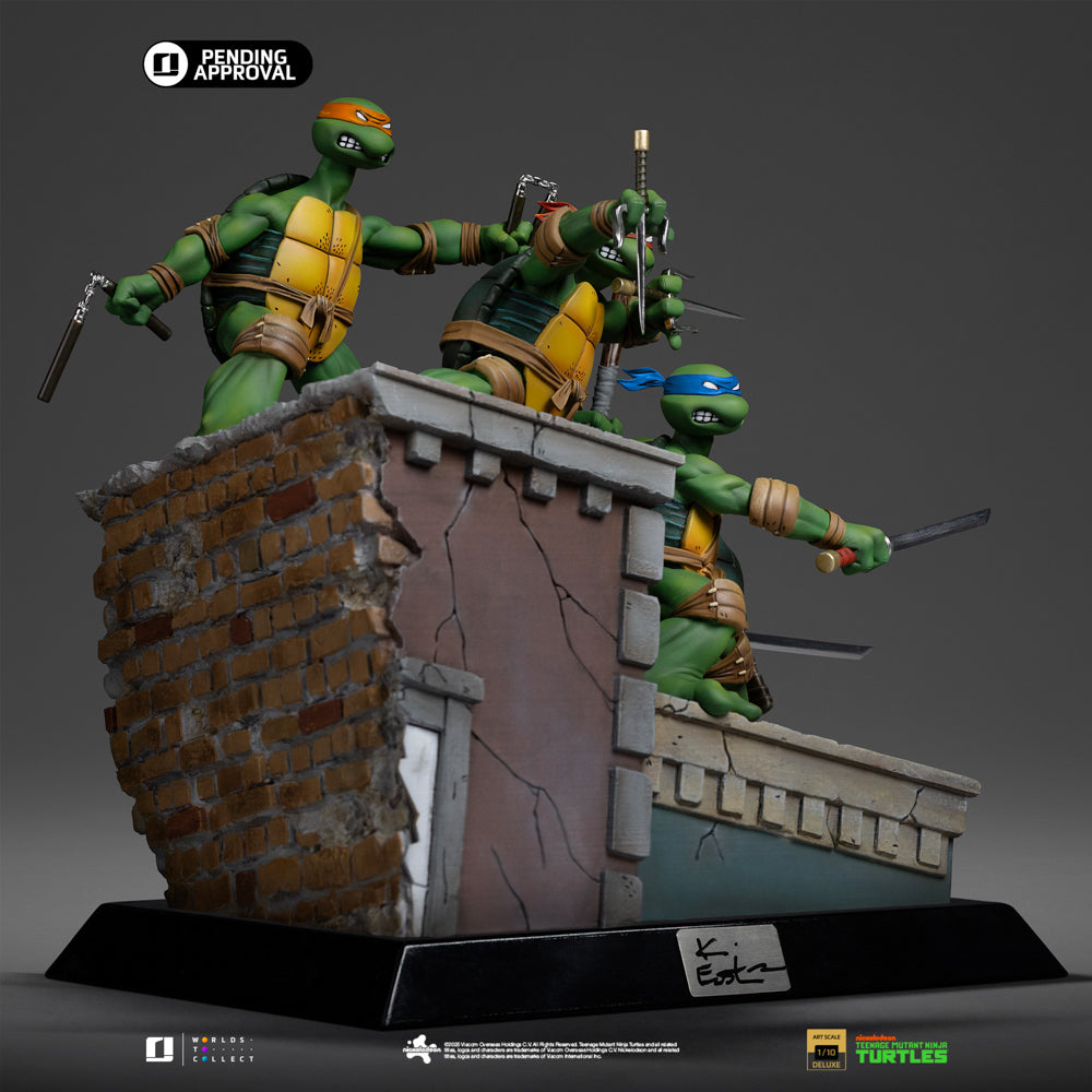 Estátua TMNT 1st Cover Set (Kevin Eastman Signed Ver.) - Teenage Mutant Ninja Turtles - Art Scale 1/10 - Iron Studios