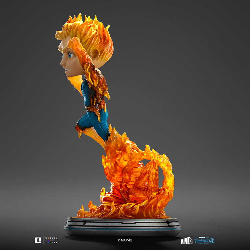 Voucher Pré Venda - Estátua  Human Torch (Blue Suit Variant) - Fantastic Four - Minico - Iron Studios