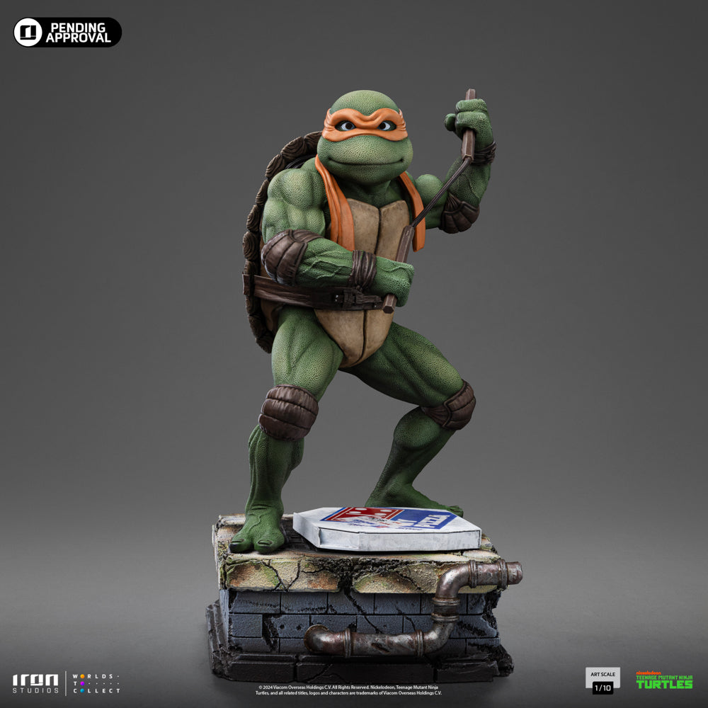 Estátua Michelangelo - As Tartarugas Ninja - Art Scale 1/10 - Iron Studios