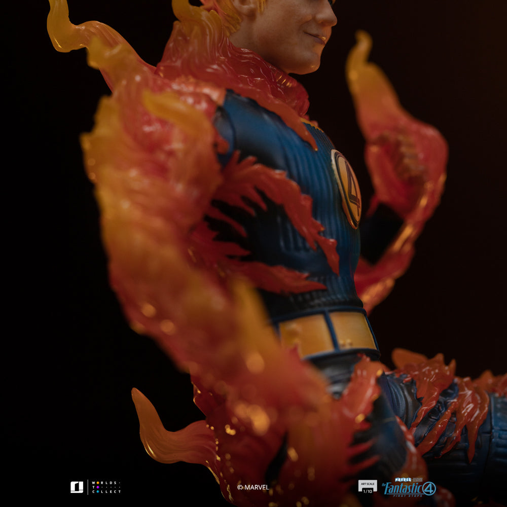 Estátua Human Torch (Blue Suit Variant) - Fantastic Four - Art Scale 1/10 - Iron Studios