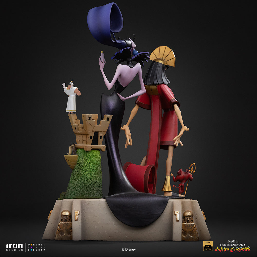 Voucher Pré-venda - Estátua Kuzco & Yzma – A Nova Onda do Imperador – Deluxe Art Scale 1/10 – Iron Studios