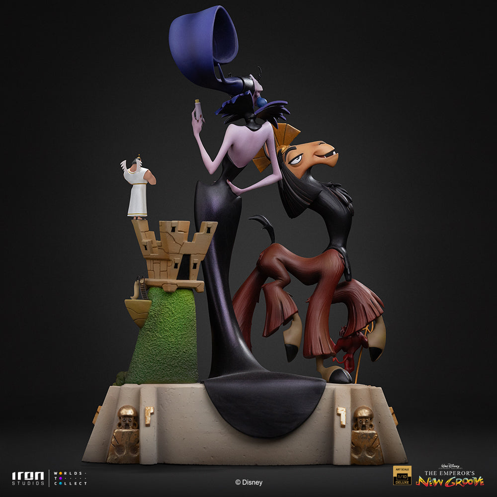 Voucher Pré-venda - Estátua Kuzco & Yzma – A Nova Onda do Imperador – Deluxe Art Scale 1/10 – Iron Studios