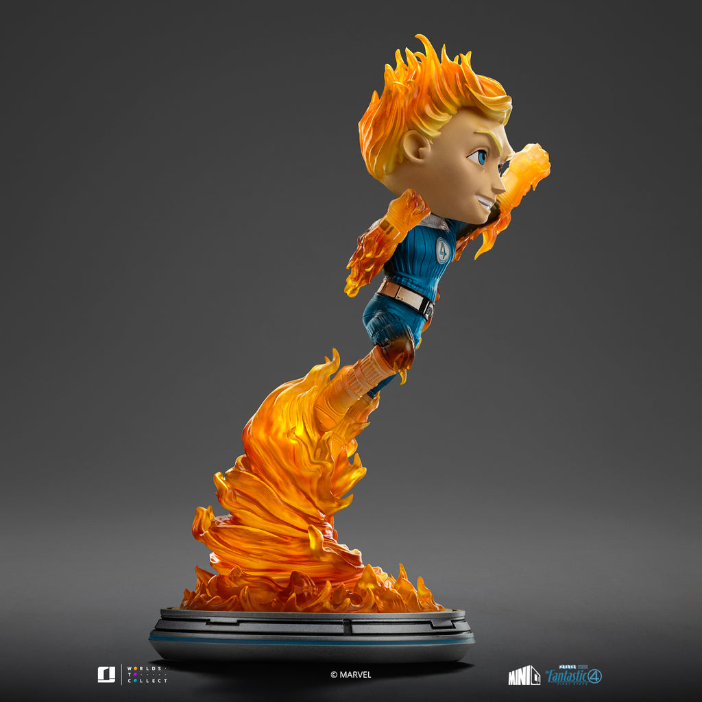 Voucher Pré Venda - Estátua  Human Torch (Blue Suit Variant) - Fantastic Four - Minico - Iron Studios