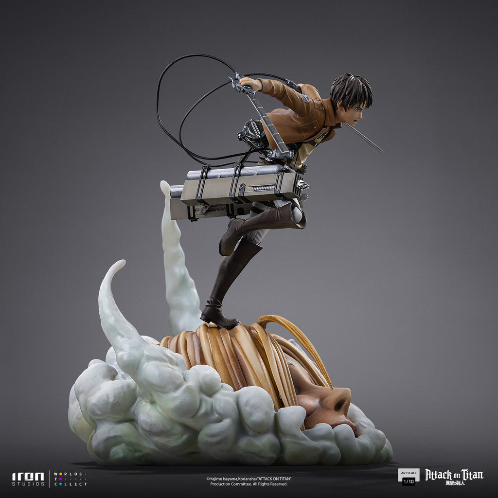 Estátua Eren Yeager - Attack on Titan - Art Scale 1/10 - Iron Studios