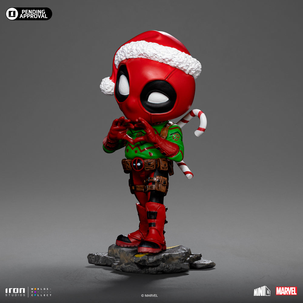 Estátua Deadpool Holidays Ver - Marvel Comics - MiniCo - Iron