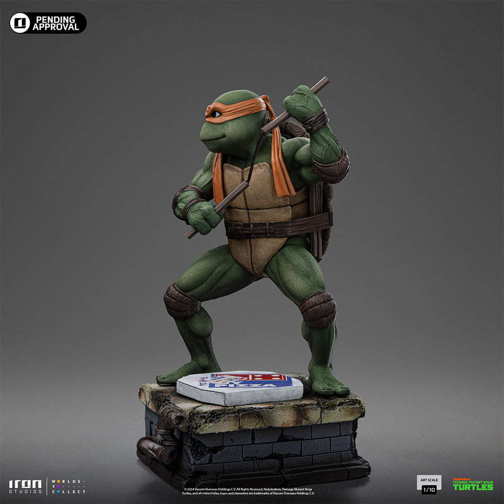 Estátua Michelangelo - As Tartarugas Ninja - Art Scale 1/10 - Iron Studios