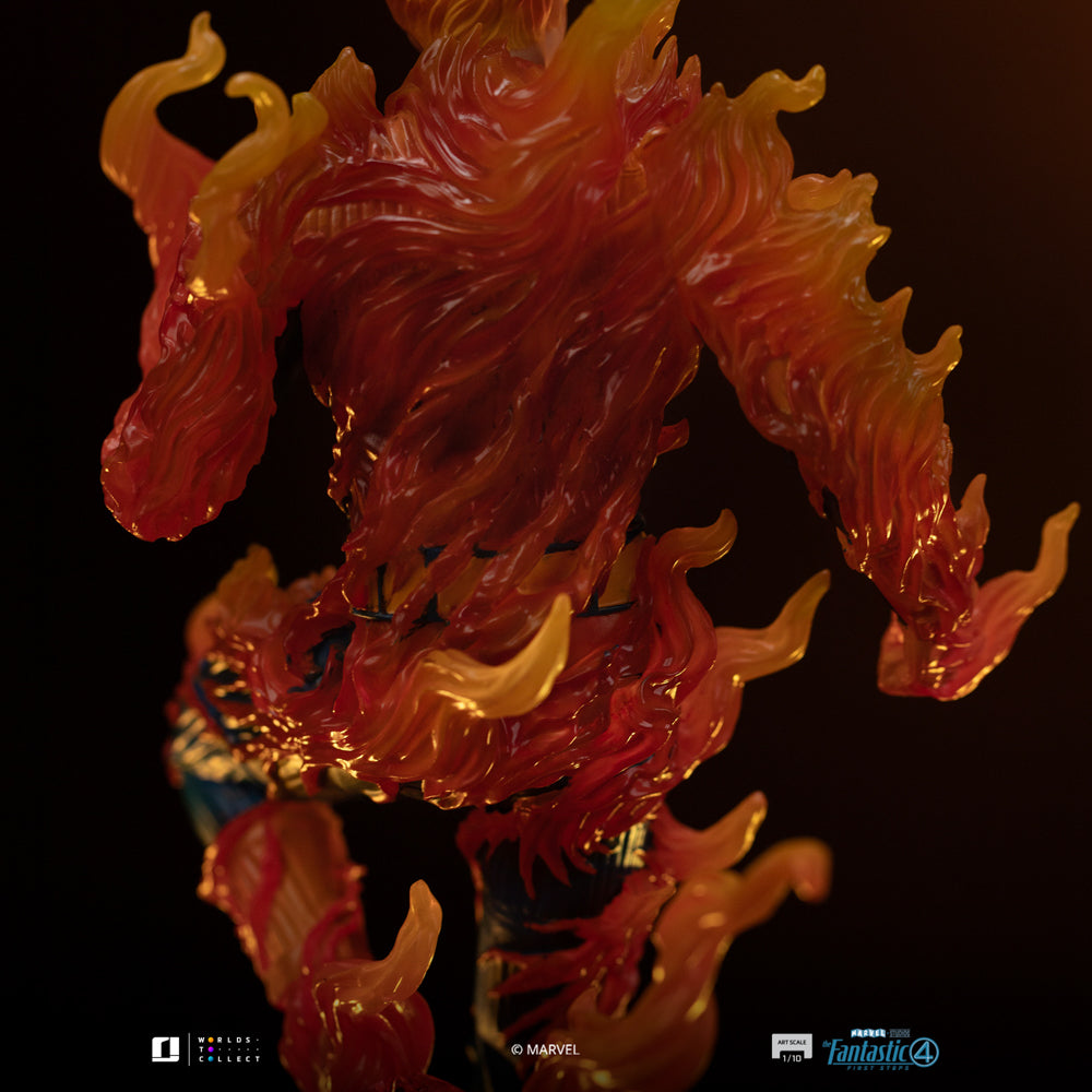 Estátua Human Torch (Blue Suit Variant) - Fantastic Four - Art Scale 1/10 - Iron Studios