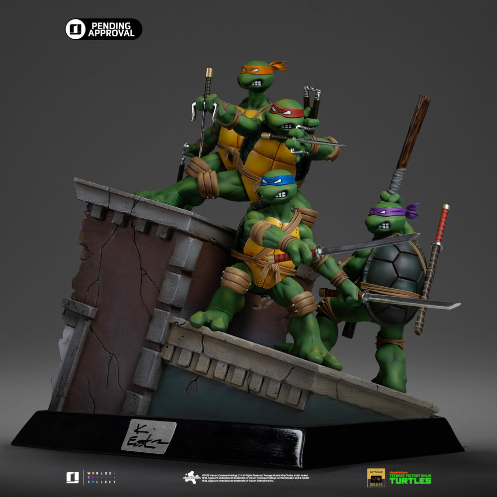 Estátua TMNT 1st Cover Set (Kevin Eastman Signed Ver.) - Teenage Mutant Ninja Turtles - Art Scale 1/10 - Iron Studios